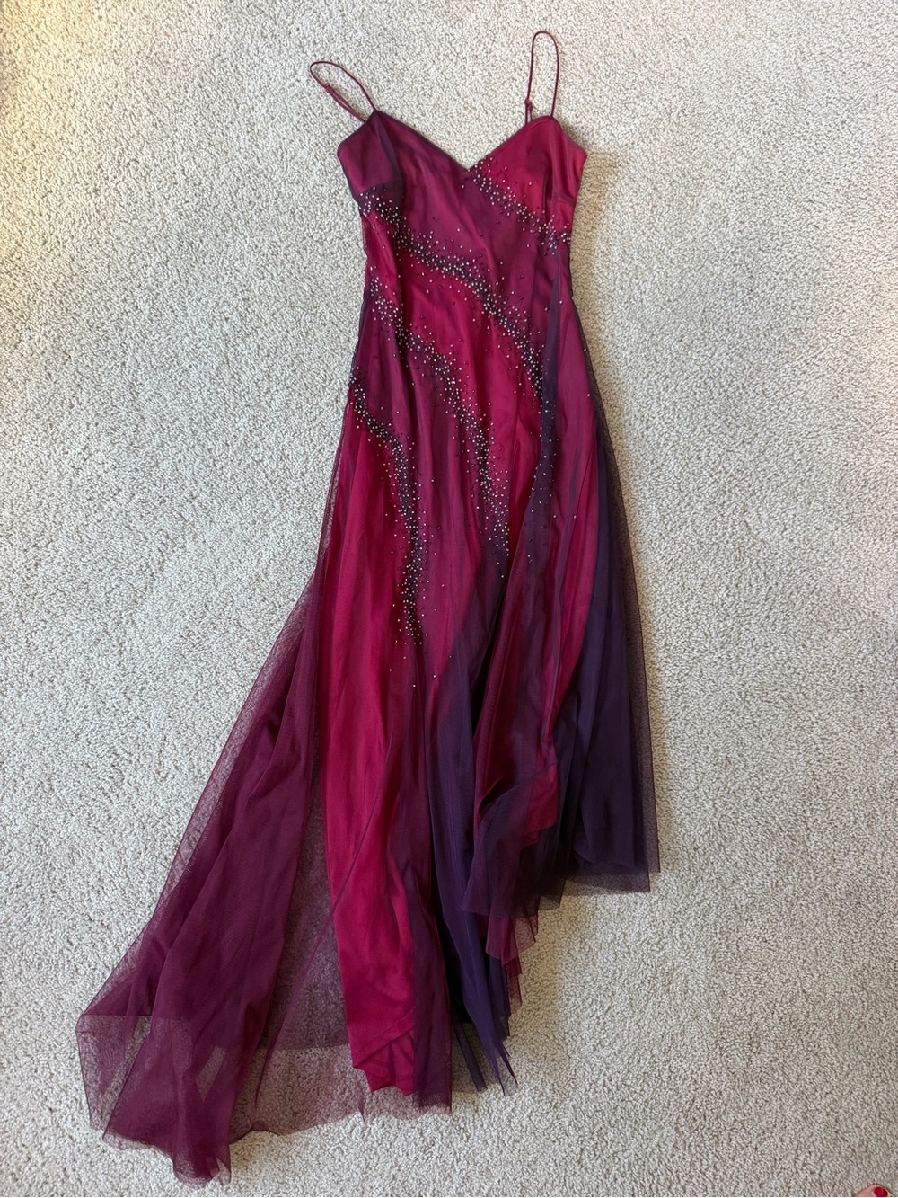 Vintage Beaded Prom Dress